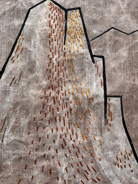 Crescent Mountain   18"  x 18" original art