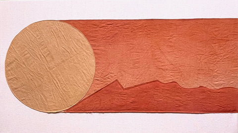 Flame Sunset   28" x 16" original art