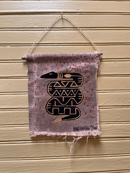 Geometric Snake  7.5 in X 6.5 in   - small series