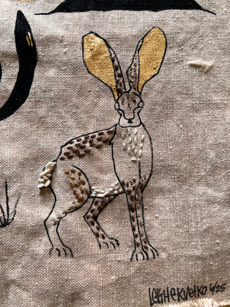 Desert Hare  8.5 in X 8 in   - small series