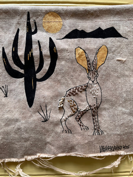 Desert Hare  8.5 in X 8 in   - small series