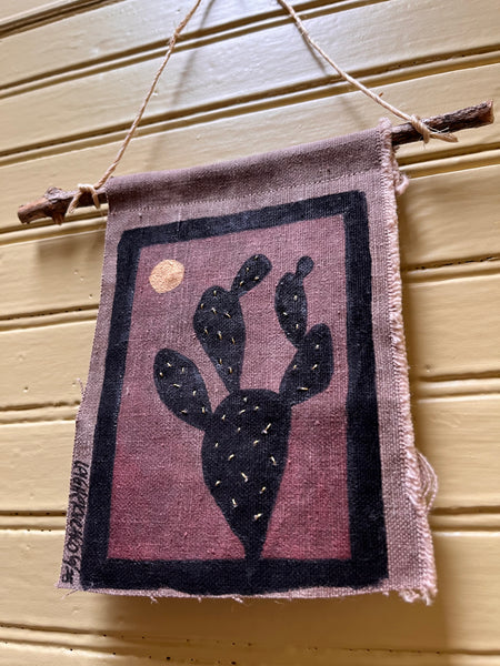 Nopales red sky  6 in X 4.5 in  - small series
