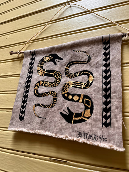 Snakes  8 in X 6.5 in  - small series