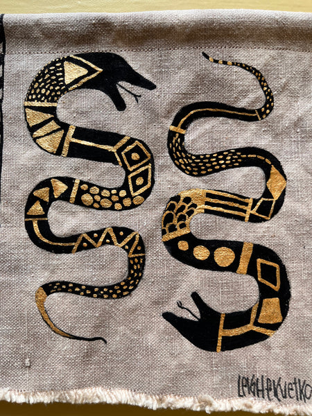 Snakes  8 in X 6.5 in  - small series